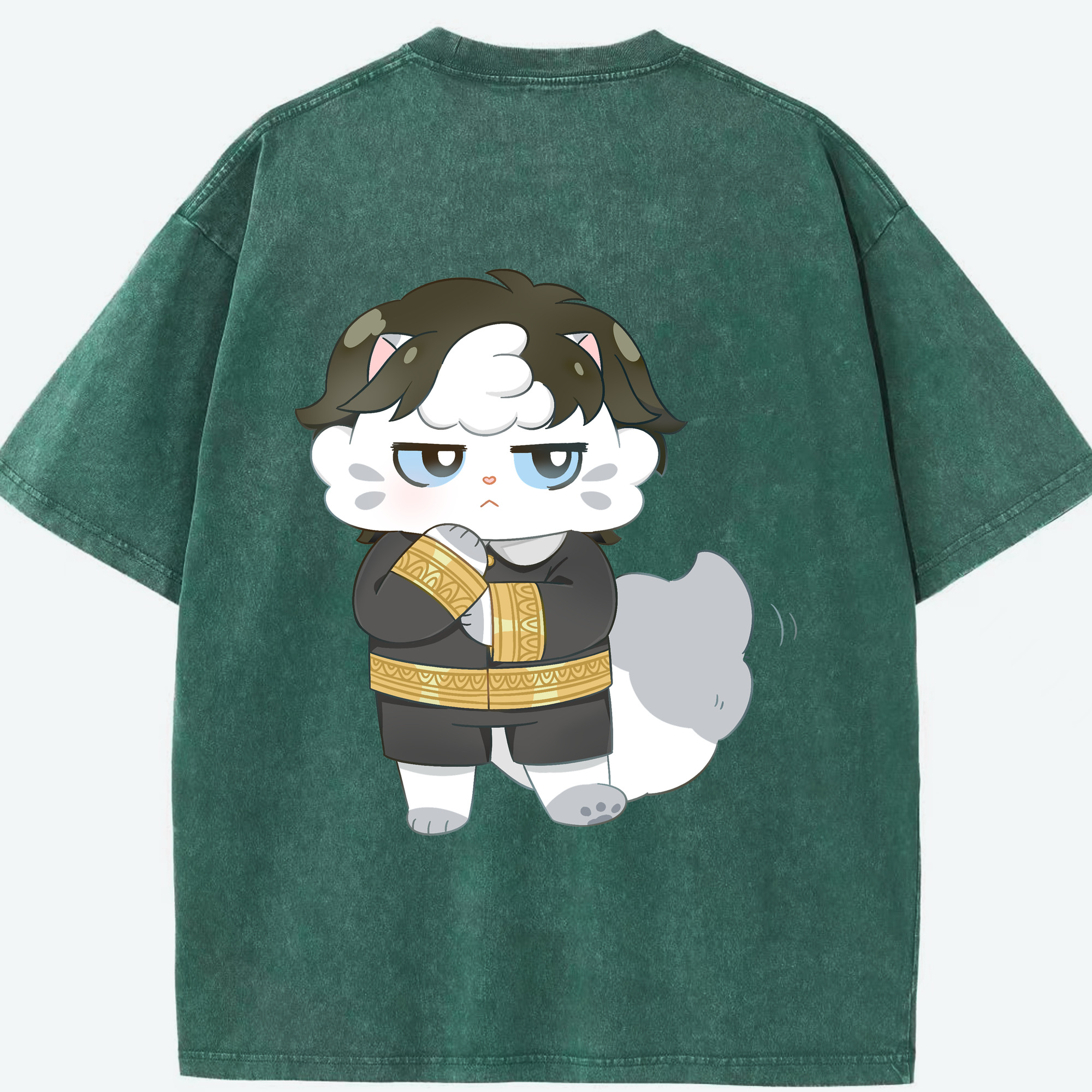 （画像用） SPY×FAMILY间谍家家酒 綿100% ヴィンテージ風 半袖Tシャツ（背面プリント）